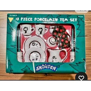 NEW IN BOX VINTAGE SNOWDEN 13 PIECE TEA SET